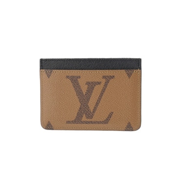 ルイ ヴィトン モノグラムリバース ポルト カルト LV サイドアップ ブラウン M81462 モノグラムキャンバス レディース 【中古】【other】