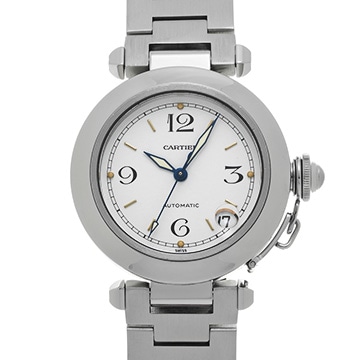 カルティエ パシャC W31015M7 ホワイト ユニセックス 時計 【中古】【wristwatch】