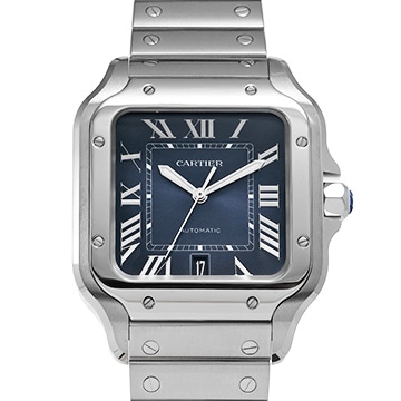 カルティエ サントス ドゥ カルティエ LM WSSA0030 ブルー・グラデーション メンズ 時計 【中古】【wristwatch】