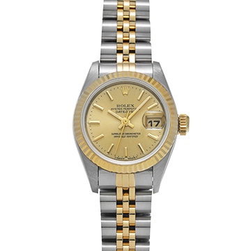 ロレックス デイトジャスト 69173 シャンパン レディース 時計 【中古】【wristwatch】