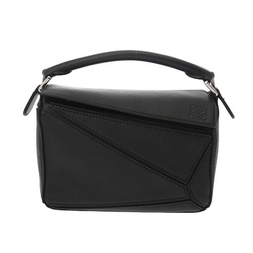 ロエベ パズルバッグ ミニ ブラック 322.30.U95 クラシックカーフ レディース バッグ 【中古】【bag】