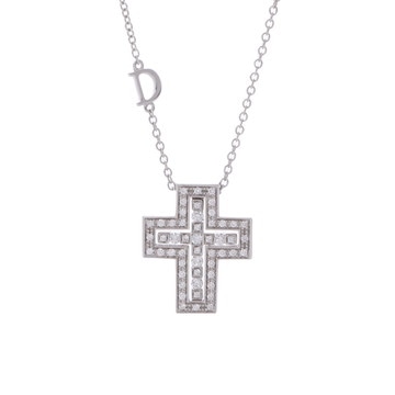 ダミアーニ ベルエポック ネックレス XS シルバー 20083490 K18ホワイトゴールド WG レディース ジュエリー 【中古】【jewelry】
