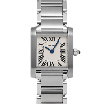 カルティエ タンクフランセーズ SM　 W51008Q3 シルバー レディース 時計 【中古】【wristwatch】