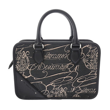 ベルルッティ アンジュール ガリバー ネイビー スクリットアラベスクキャンバス メンズ バッグ 【中古】【bag】
