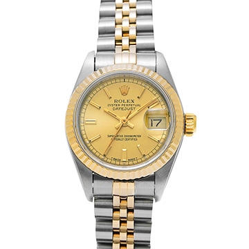 ロレックス デイトジャスト 69173 シャンパン レディース 時計 【中古】【wristwatch】