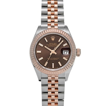 ロレックス レディ デイトジャスト 28 279171 チョコレートブラウン レディース 時計 【中古】【wristwatch】