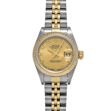 ロレックス デイトジャスト 69173 シャンパン レディース 時計 【中古】【wristwatch】