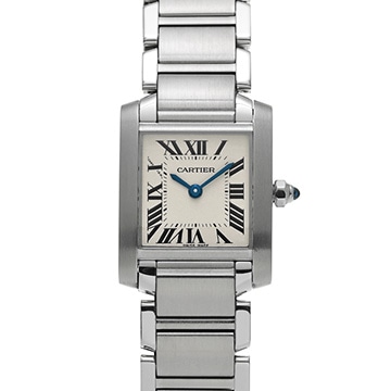 カルティエ タンクフランセーズ SM　 W51008Q3 シルバー レディース 時計 【中古】【wristwatch】