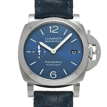 パネライ ルミノールマリーナ クアランタ PAM01370 ブルー メンズ 時計 【中古】【wristwatch】