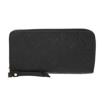 ルイ ヴィトン モノグラムアンプラント ジッピーウォレット ノワール M61864 レザー ユニセックス 財布 【中古】【purse】