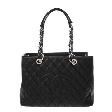 シャネル マトラッセ GST ブラック A50995 キャビアスキン レディース バッグ 【中古】【bag】