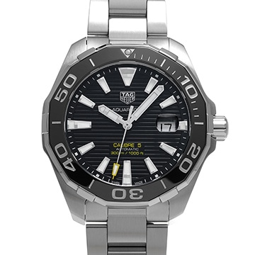 タグ ホイヤー アクアレーサー キャリバー5 WAY201A.BA0927 ブラック メンズ 時計 【中古】【wristwatch】