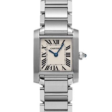 カルティエ タンクフランセーズ SM　 W51008Q3 シルバー レディース 時計 【中古】【wristwatch】