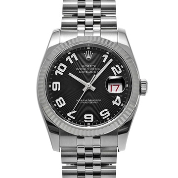 ロレックス デイトジャスト 116234 ブラック メンズ 時計 【中古】【wristwatch】