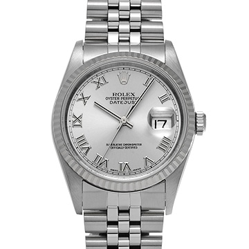 ロレックス デイトジャスト 16234 グレー メンズ 時計 【中古】【wristwatch】