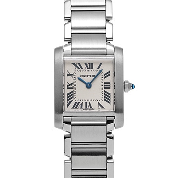 カルティエ タンクフランセーズ SM　 W51008Q3 シルバー レディース 時計 【中古】【wristwatch】