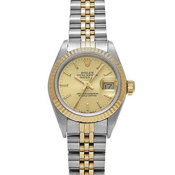 ロレックス デイトジャスト 69173 シャンパン レディース 時計 【中古】【wristwatch】