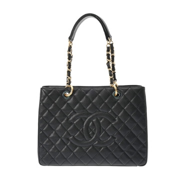 シャネル マトラッセ GST ブラック A50995 キャビアスキン レディース バッグ 【中古】【bag】