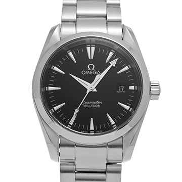 オメガ シーマスター アクアテラ クォーツ 2518.50 ブラック メンズ 時計 【中古】【wristwatch】