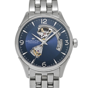 ハミルトン ジャズマスター オープンハート H32705141 ブルー メンズ 時計 【中古】【wristwatch】