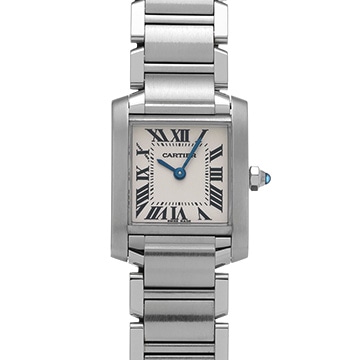 カルティエ タンクフランセーズ SM W51008Q3 シルバー レディース 時計 【中古】【wristwatch】