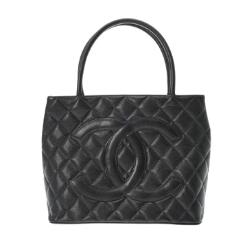 シャネル マトラッセ 復刻トート ブラック A01804 キャビアスキン レディース バッグ 【中古】【bag】