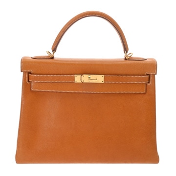 エルメス ケリー 32 内縫い 2WAY ナチュラル ピグスキン レディース バッグ 【中古】【bag】