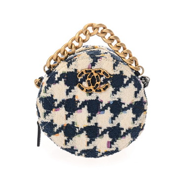 シャネル CHANEL19 チェーンクラッチ マルチカラー ツイード レディース バッグ 【中古】【bag】