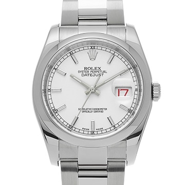 ロレックス デイトジャスト 116200 ホワイト メンズ 時計 【中古】【wristwatch】
