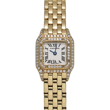 カルティエ ミニパンテール WF3141B9 ホワイト レディース 時計 【中古】【wristwatch】