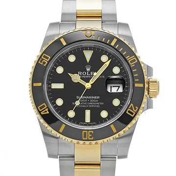 ロレックス サブマリーナ デイト 116613LN ブラック メンズ 時計 【中古】【wristwatch】