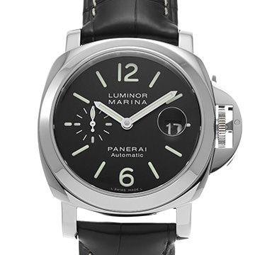 パネライ ルミノールマリーナ オートマティック PAM00104 ブラック メンズ 時計 【中古】【wristwatch】