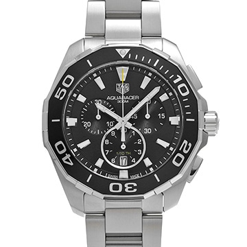タグ ホイヤー アクアレーサー クォーツ クロノグラフ CAY111A.BA0927 ブラック メンズ 時計 【中古】【wristwatch】
