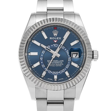 ロレックス スカイドゥエラー 326934 ブライトブルー メンズ 時計 【中古】【wristwatch】