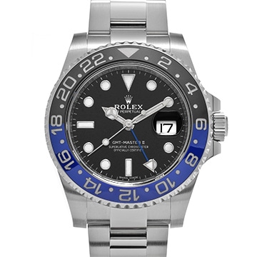 ロレックス GMTマスターII 116710BLNR ブラック メンズ 時計 【中古】【wristwatch】