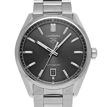 タグ ホイヤー カレラ キャリバー5 WBN2110.BA0639 ブラック メンズ 時計 【中古】【wristwatch】