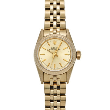 ロレックス オイスターパーペチュアル 67197 シャンパン レディース 時計 【中古】【wristwatch】