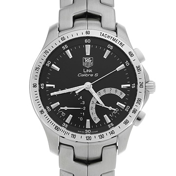 タグ ホイヤー リンク キャリバーS CJF7110.BA0592 ブラック メンズ 時計 【中古】【wristwatch】