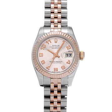 ロレックス デイトジャスト 179171 ピンク/コンセントリック レディース 時計 【中古】【wristwatch】