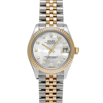ロレックス デイトジャスト 31 278273NG オリーブグリーン/ダイヤモンド ユニセックス 時計 【中古】【wristwatch】