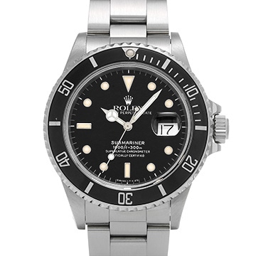 ロレックス サブマリーナ デイト 168000 ブラック メンズ 時計 【中古】【wristwatch】