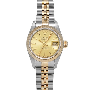 ロレックス デイトジャスト 69173 シャンパン レディース 時計 【中古】【wristwatch】