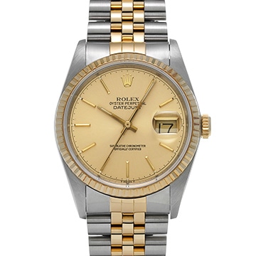ロレックス デイトジャスト 16233 シャンパン メンズ 時計 【中古】【wristwatch】