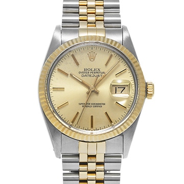 ロレックス デイトジャスト 16013 シャンパン メンズ 時計 【中古】【wristwatch】