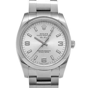 ロレックス エアキング 114200 シルバー メンズ 時計 【中古】【wristwatch】