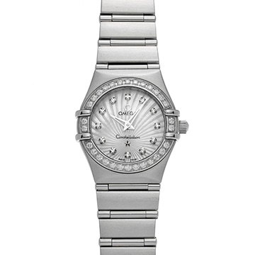 オメガ コンステレーション 22.5 MM 111.15.23.60.55.001 ホワイトシェル レディース 時計 【中古】【wristwatch】