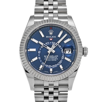 ロレックス スカイドゥエラー 326934 ブライトブルー メンズ 時計 【中古】【wristwatch】