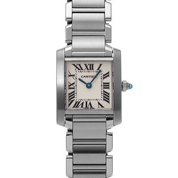 カルティエ タンクフランセーズ SM　 W51008Q3 シルバー レディース 時計 【中古】【wristwatch】