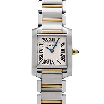 カルティエ タンク フランセーズ SM W51007Q4 シルバー レディース 時計 【中古】【wristwatch】