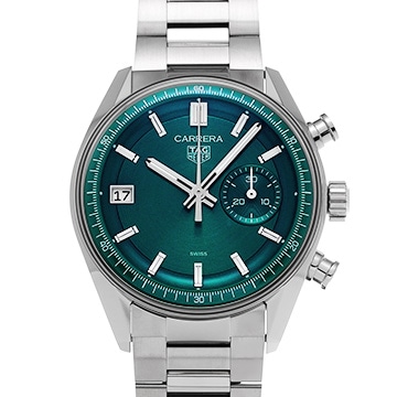 タグ ホイヤー カレラ クロノグラフ CBS2211.FC6545 グリーン メンズ 時計 【中古】【wristwatch】